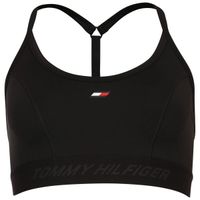 Tommy Hilfiger LT INTENSITY ESSENTIAL STRAP BRA Дамски спортен сутиен, черно, размер