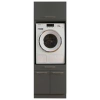 SKŘÍŇKA NAD PRAČKU, antracitová, 67,5/200/67,5 cm