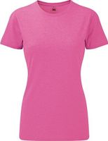 Russell Žíhané dámské tričko z polybavlny 35% bavlna 65% polyester Barva: růžová melír, Velikost: M Z165F