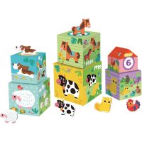 2Kids Toys Animal Blocks κύβοι από ξύλο 12m+ 12 τμχ