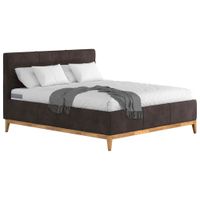 MID.YOU ČALÚNENÁ POSTEĽ, 160/200 cm, tmavohnedá