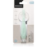 Kikkaboo Silicone Toothbrush with Silicone Cup Softy silikonowa szczoteczka do zębów z przyssawką 6 m+ Mint 1 szt.