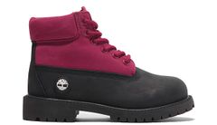 Timberland 6 In Premium WP Boot Junior Black Nubuck Pink Děti - Obuv Timberland - Růžová - A6BET-ELJ-3.5 - Size: 3.5