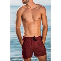 Herren Bademode, Burgund