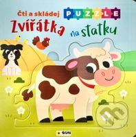 Zvířátka na statku - Čti a skládej puzzle - puzzle z kategorie Naučné knihy