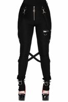 Damen Hose KILLSTAR - Def Leopard - SCHWARZ XL