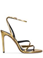 100mm Tita Mirror Leather Sandals