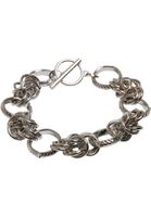 Multiring bracelet - silver color