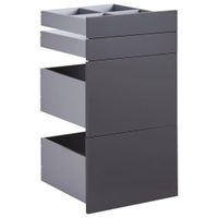 Hom`in SADA ZÁSUVEK, antracitová, 45,3/83/46,8 cm