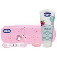 Chicco Always Smiling 12m+ set njege za zube Strawberry 12 m+ (za djecu)