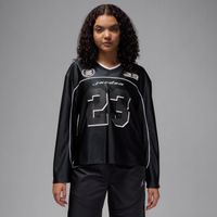 Jordan Wmns Long-Sleeve Jersey Black - Pánske - Dres Jordan - Čierne - HF9459-010 - Veľkosť: M