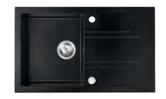 Novaservis Granitový dřez s odkapem, s přepadem z dřezu, grafit DRGM48/78HA