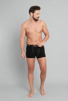 Men's Boxer Shorts - Black/Fluo Green