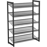 XXXL REGÁL NA TOPÁNKY, čierna, 74/104/31 cm