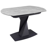 Novel JEDÁLENSKÝ STÔL, sivá, čierna, 120-178/90/76 cm
