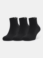 Under Armour Core QTR Socken 3 Paare Schwarz