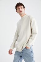 DEFACTO Boxy Fit Crew Neck Printed Sweatshirt X8282az24au