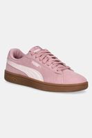 Puma sneakers din piele intoarsă PUMA Smash 3.0 culoarea roz, 390984