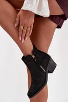 S. BARSKI Botki Kowbojki Damskie Na Obcasie S.Barski