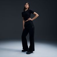 Nike Windrunner Wmns High-Waisted Woven Open-Hem Pants Black - Dámske - Nohavice Nike - Čierne - FV7655-010 - Veľkosť: XS