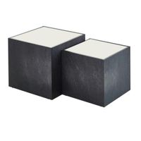 MID.YOU KONFERENČNÝ STOLÍK, biela, bridlicová, kompozitné drevo, 50 / 43/40 / 35/50 / 43 cm