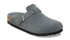 Birkenstock Boston Soft Footbed Suede Leather Regular Fit Bărbați - Sandale Birkenstock - Gri - 1030870-3.5 - Size: 3.5