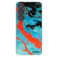 Silikónový prehľadný obal pre Samsung Galaxy S24 FE S721B - Blue Magma