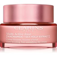 Clarins Multi-Active Day Cream Dry Skin изглаждащ и озаряващ крем за суха кожа 50 мл.