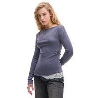 Cropp - Majica z dolgimi rokavi - temno siva