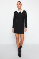 Trendyol Black Collar Detailed Woven Dress