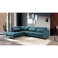 Livetastic ROHOVÁ SEDAČKA, textil, kompozitné drevo, modrá