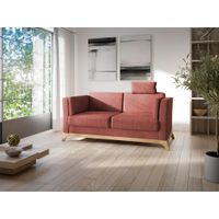 Sit & More 2,5-MIESTNA POHOVKA, textil, čerešňovočervená