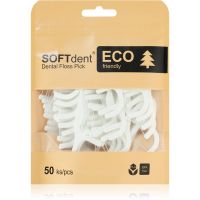 SOFTdent ECO Dental Floss Pick zubne čačkalice s koncem 50 kom