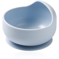 BabyOno Siilicone Plate 6m+ silikonová miska s přísavkou Blue 1 ks