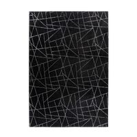 PLOCHO TKANÝ KOBEREC, 80/150 cm, čierna, strieborná