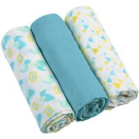 BabyOno Diaper Super Soft текстильні підгузки Blue 70 × 70 cm 3 кс