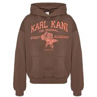 Karl Kani Street Academy Washed Os Hoodie Dark Brown - Pánske - Mikina Karl Kani - Hnedé - 60210105 - Veľkosť: 2XL