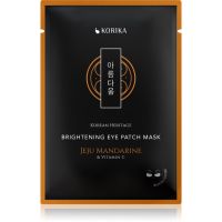 KORIKA Korean Heritage Brightening Eye Patch Mask Jeju Mandarine & Vitamin C освежаваща маска за околоочната област 2 бр.