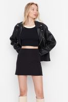 Trendyol Black A-line Mini Length Woven Skirt