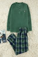 Trendyol Green Knitted Pajamas Set