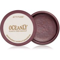 Attitude Oceanly Plastic Free Makeup Lidschatten-Creme mit Glitzerteilchen Farbton Berry Bliss 5 ml