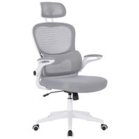 Carryhome OTOČNÁ STOLIČKA, sieťovina, sivá, biela