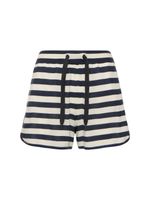 Striped Cashmere & Silk Shorts