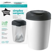 Tommee Tippee Simplee White koš za plenice + dodatna kaseta 1 kos