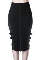Damen Rock KILLSTAR - Decibel Midi - SCHWARZ XS