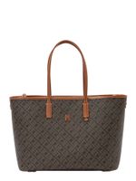 TOMMY HILFIGER Shopper torba 'MONOPLAY'  konjak / zeleno smeđa / crna / bijela