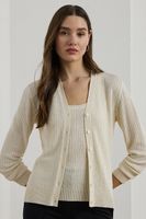 Lauren Ralph Lauren Ľanový kardigán Lauren Ralph Lauren