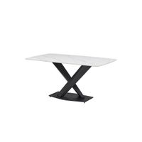 MID.YOU JEDÁLENSKÝ STÔL, čierna, biela, 180/75/90 cm