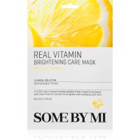 Some By Mi Clinical Solution Vitamin Brightening Care Mask revitalizacijska tekstilna maska z antioksidacijskim učinkom 20 g