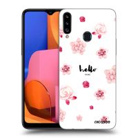 Silikónový prehľadný obal pre Samsung Galaxy A20s - Hello there